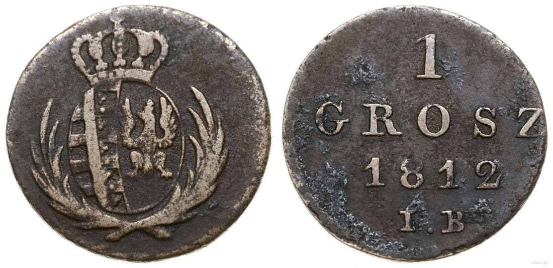 Świadek Epoki Napoleońskiej – 1 grosz 1812 Księstwo Warszawskie