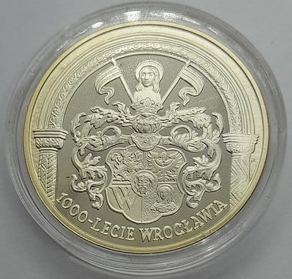 Moneta 10 zł 1000 lat Wrocławia 2000 r.