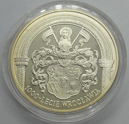 Moneta 10 zł 1000 lat Wrocławia 2000 r.