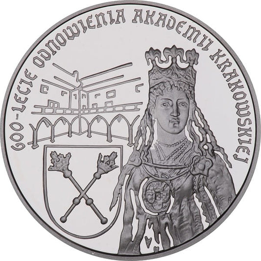 Moneta 10 zł 600-lcie Odnowienia Akademii Krakowskiej 1999 r.