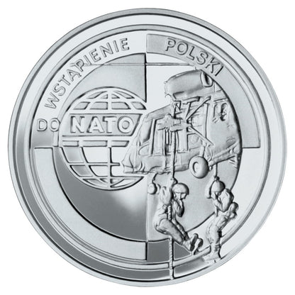 Moneta 10 zł Wejście Polski do NATO 1999 r.