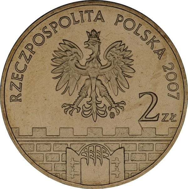 Moneta 2 zł Kwidzyn 2007