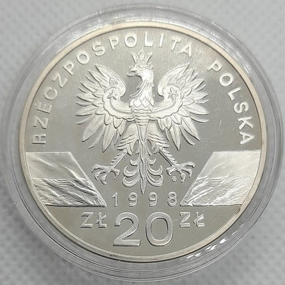 Moneta 20 zł Ropucha paskówka 1998