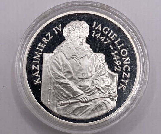 Moneta 200000 zł Kazimierz IV Jagiellończyk półpostać 1993 r.