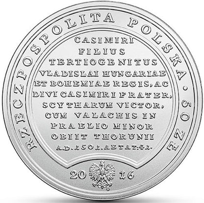Moneta 50 zł Jan Olbracht 2016