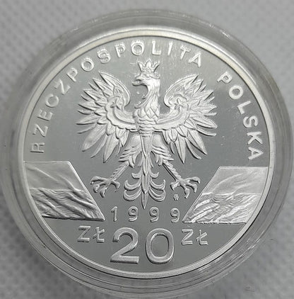 Moneta 20 zł Wilk 1999