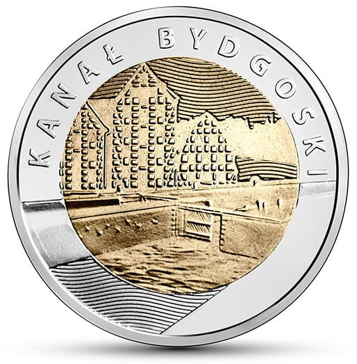 Moneta 5 zł Kanał Bydgoski 2015