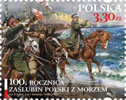 Koperta FDC 100. rocznica zaślubin Polski z morzem 2020 5035